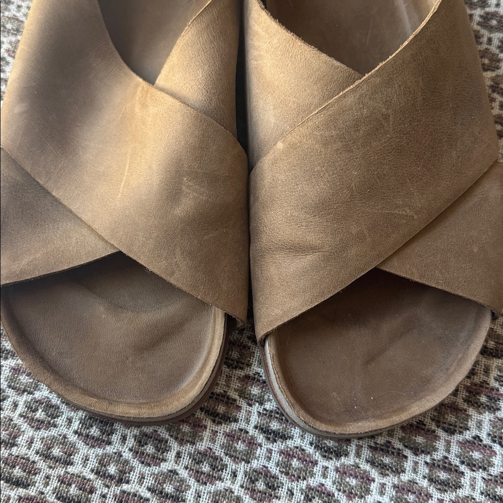 Lauren Manoogian Raw Cross Slide in Burnt Umber Size 41 - Picture 3 of 11